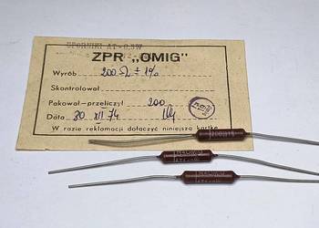 Rezystor  200 Ohm 1% AT-0,5W OMIG