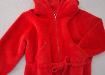 Sweter z alpaki czerwony cieplutki mieciutki
