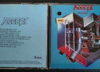 Accept ‎– Metal Heart, CD USA 1989 , super stan