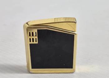 Elegancka zapalniczka vintage Bennet – Złota/Czarna laka – Retro Design