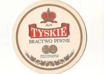 Tyskie - podstawka do piwa. Nr . 25