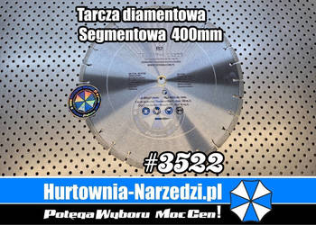 Tarcza diamentowa 400mm x h10mm 100m/s B2 tarcza do betonu 400mm