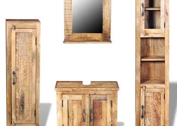 vidaXL Szafka pod umywalkę, lustro, 2 szafki boczne(SKU:243463)