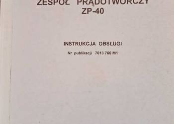 Instrukcja obsługi zespół prądotwórczy ZP-40