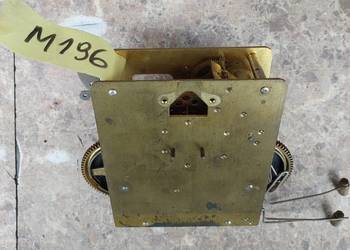M196 Mechanizm starego zegara bufetowego kominkowego niekompletny