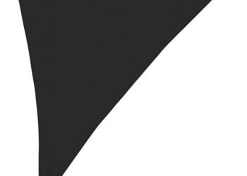 vidaXL Żagiel przeciwsłoneczny, 160 g/m², czarny, 3x4x5 m, HDPE(SKU:311751)