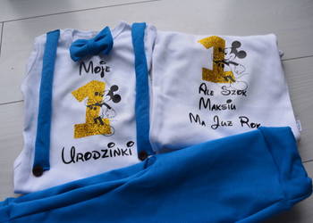 Komplet na roczek chłopiec urodziny