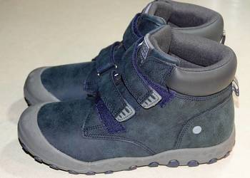 Buty dla chłopca jesienno-zimowe, za kostkę, roz. 35, niebieskie