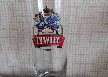 Szklanka 0,5 l.  na piwo Żywiec , kwiatek  liściasty , geranium - anginka