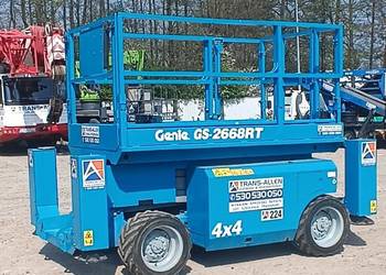 Podnośnik nożycowy GENIE GS 2668 RT (224) podest ruchomy