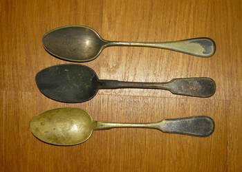 Łyżki posrebrzane NORBLIN FRAGET zestaw 3 szt łyżka