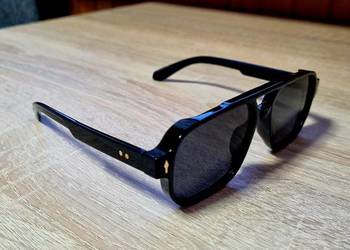 Piękne męskie okulary lub unisex nowość 2026 kwadratowe luksusowe