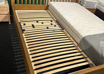 Łożko drewniane Bukowe 180x200+ stolik nocny Drewmax