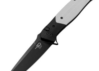 Nóż składany Bestech Swordfish Black/White G10, Black PVD 14C28N (BG62A)