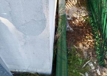 słupek furtkowy 10cmx10cm 2mm zielony 2,3m