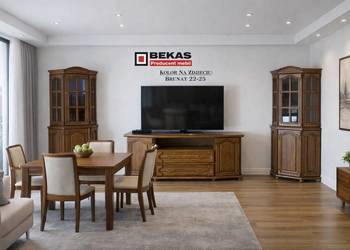 Zestaw Mebli Dąb Rustikalny do Salonu RTV  2xNarożniki Bekas