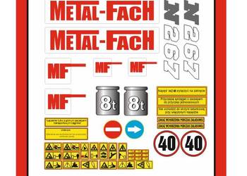 Naklejki Rozrzutnik Metalfach N267 roztrząsacz Nalepki