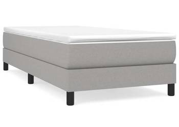 vidaXL Łóżko kontynentalne, jasnoszara, 90x200 cm(SKU:3120484)