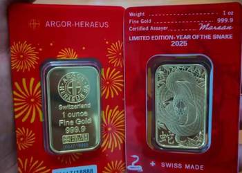 Sztabka zloto replika credito suisse 1 oz