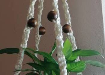 Makrama Kwietnik Wiszący.