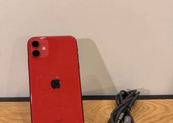 iPhone 11 64GB Czerwony | Bateria 82% | Zestaw z Kablem