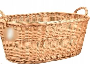 Duży kosz wiklinowy