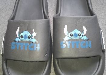 Klapki Męskie Stitch Disney Czarne Roz .44-45