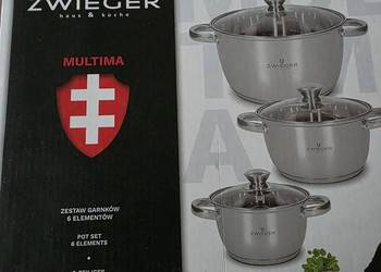 Zestaw garnków 6 elementów Zwieger do wszystkich rodzajów kuchenek 
Najwyżs
