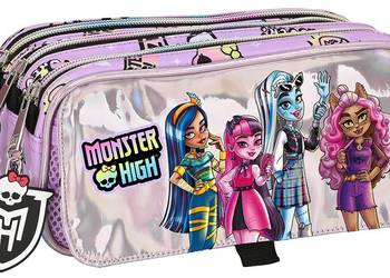 Piórnik  - 3 przegrody MONSTER HIGH "BEST BOOS"