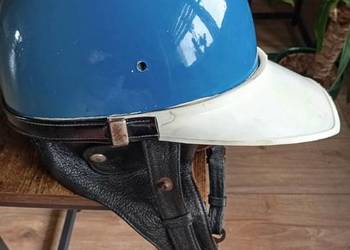 Kask orzeszek PRL retro z daszkiem