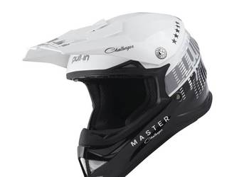 KASK CROSS  PULL IN 2022 BLACK WHITE KID DZIECIĘCY Roz.M/L