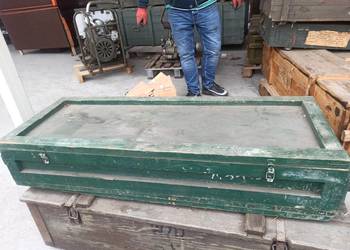 Skrzynia drewniana wojskowa 130 x 44x 23 cm