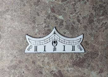 36 Wychylnik wahadła starego zegara tzw porcelanka