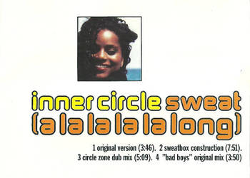 Unikat Inner Circle Sweat (A La La La La Long)Bad Boys Blue Totally Miss Yo