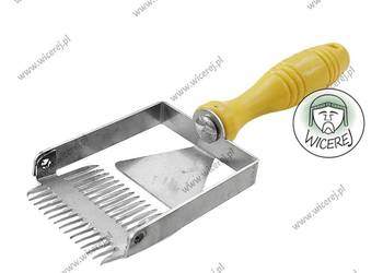 Premium Solidny Widelec do Odsklepiania z Wybierakiem Dwustronny, Grzebień