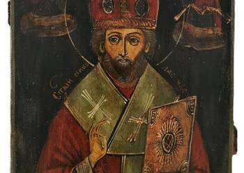 Ikona Święty Mikołaj z Miry, Cudotwórca, 0155