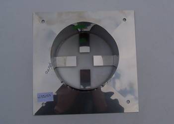 Przykrycie szachtu komina z kołnierzem, stal nierdzewna