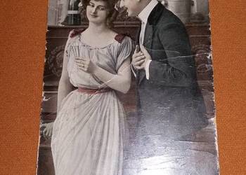 Karta,kartka pocztowa z 1909r.