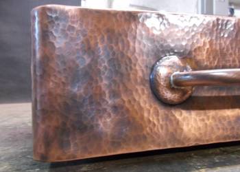 Zlew miedziany copper sink