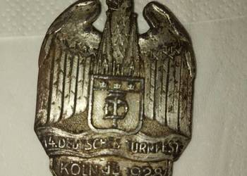 Odznaka 14. Niemieckiego Festiwalu Gimnastycznego Kolonia 1928