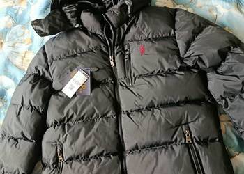Kurtka zimowa Polo Ralph Lauren - pikowana, puchowa, odpinany kaptur