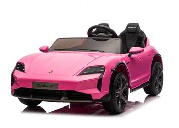 Auto na akumulator Porsche Taycan Turbo S 24V różowe