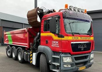 4 osiowa 8x4 bordmatic wywrotka z dzwigiem Man