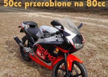 Aprilia RS 50cc przerobione na 80cc prędkość maks ponad 100km/h ..... 50 80