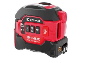 MIARKA 5M Z LASEREM 45M 2W1 OPTIMAT METRÓWKA DALMIERZ CYFROWY LASEROWY PAM…