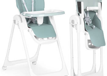 Krzesełko fotelik do karmienia regulacja wysokości ekoskóra pasy podwójna…