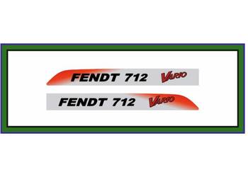 Naklejki na ciagnik FENDT 712 Vario nalepki komplet bardzo mocne