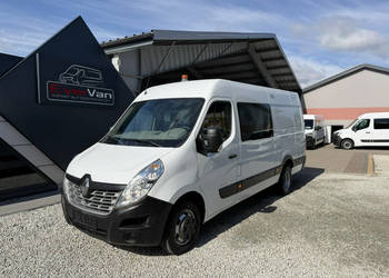Renault Master max L3H2 bliźniak 7 osobowy brygadówka doka 145KM pełna opc…