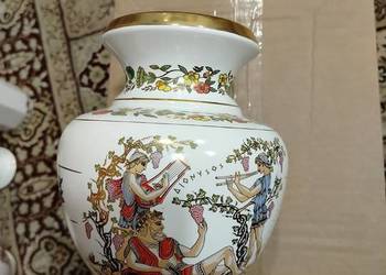 Grecki wazon ceramiczny DIONYSOS – ręcznie dekorowany, 24K Złoto, GORA