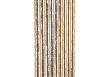 Zasłona przeciwko owadom ciemny brąz i beż 56x200 cm szenil WM-377354